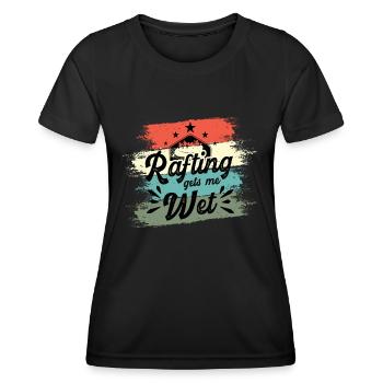 Rafting Bizarre Rafting me mouille - T-shirt sport Femme - noir - Devant - AI Model Female 172 light (172cm)