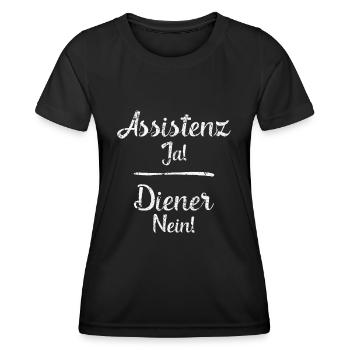 Soziale Arbeit Assistenz Heilerziehungspfleger - Frauen Funktions-T-Shirt - Schwarz - Vorne - AI Model Female 172 light (172cm)