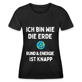 Energie ist knapp - Frauen Funktions-T-Shirt - Schwarz - Vorne - AI Model Female 172 light (172cm)