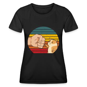 Meilleur costume de hamster de papa au monde pour - T-shirt sport Femme - noir - Devant - AI Model Female 172 light (172cm)