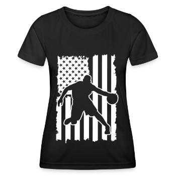 Basketball Basketball Basketball Team - Women's Functional T-Shirt - black - Front - AI Model Female 172 light (172cm)