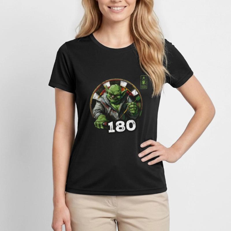 Fléchettes 180 Jeu Vert Champ Dart - L’équipe de fléchettes T-shirt sport Femme