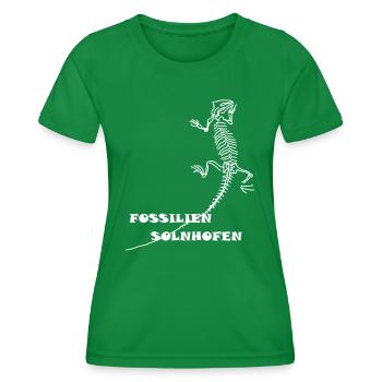 Dinosaurier, Fossilien, Paläontologe, - Frauen Funktions-T-Shirt - Kelly Green - Vorne - AI Model Female 172 dark (172cm)