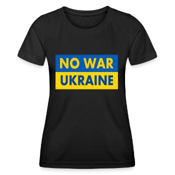 No war - Frauen Funktions-T-Shirt - Schwarz - Vorne - AI Model Female 172 light (172cm)