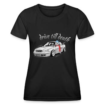 S4 B5 Limousine drive till death - Frauen Funktions-T-Shirt - Schwarz - Vorne - AI Model Female 172 light (172cm)