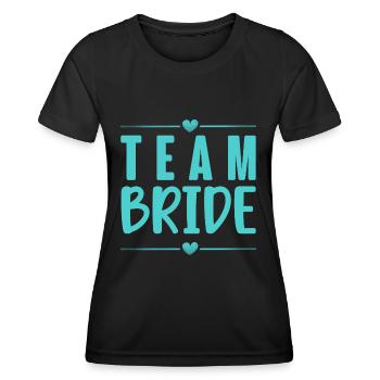 Team Braut - Frauen Funktions-T-Shirt - Schwarz - Vorne - AI Model Female 172 light (172cm)