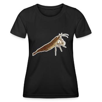 Bamboo Shrimp Pet Design für stolze Shrimp-Fans - Frauen Funktions-T-Shirt - Schwarz - Vorne - AI Model Female 172 light (172cm)