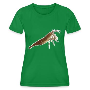 Bamboo Shrimp Pet Design pour les fiers fans de crevettes - T-shirt sport Femme - vert - Devant - AI Model Female 172 dark (172cm)