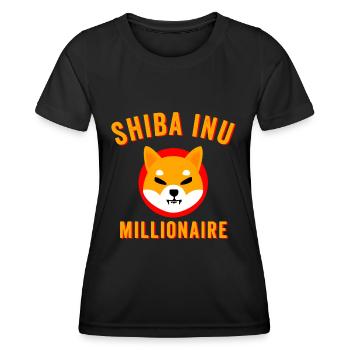 Shiba Inu Token - Shiba Inu Münze, Shib Münze, Shib - Frauen Funktions-T-Shirt - Schwarz - Vorne - AI Model Female 172 light (172cm)