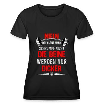Bodybuilding Vorurteil Gym T-shirt Lustig - Frauen Funktions-T-Shirt - Schwarz - Vorne - AI Model Female 172 light (172cm)