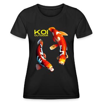 KOI outdoor - Women's Functional T-Shirt - black - Front - AI Model Female 172 light (172cm)