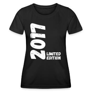 2017 Anniversaire en édition limitée - T-shirt sport Femme - noir - Devant - AI Model Female 172 light (172cm)