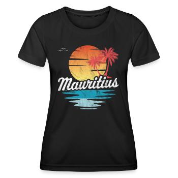 Maurice - T-shirt sport Femme - noir - Devant - AI Model Female 172 light (172cm)
