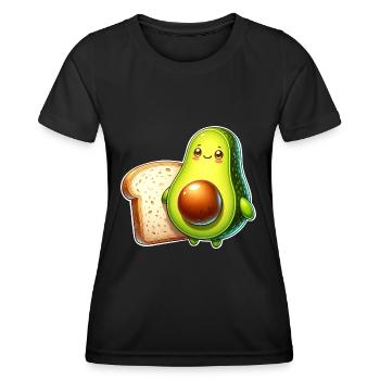 Avocado Toast - Frauen Funktions-T-Shirt - Schwarz - Vorne - AI Model Female 172 light (172cm)