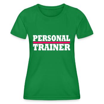 Personal trainer - Frauen Funktions-T-Shirt - Kelly Green - Vorne - AI Model Female 172 dark (172cm)