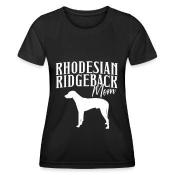 Rhodesian Ridgeback Dog Mom Gift - Women's Functional T-Shirt - black - Front - AI Model Female 172 light (172cm)