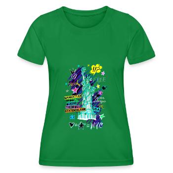 Statue de la liberté - T-shirt sport Femme - vert - Devant - AI Model Female 172 dark (172cm)
