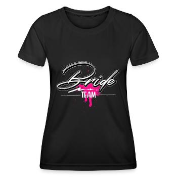 Team Braut - Frauen Funktions-T-Shirt - Schwarz - Vorne - AI Model Female 172 light (172cm)