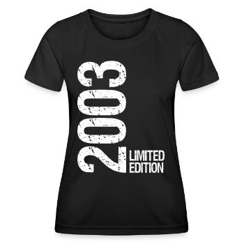 2003 Édition Limitée - T-shirt sport Femme - noir - Devant - AI Model Female 172 light (172cm)