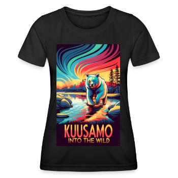 Kuusamo Into The Wild - Women's Functional T-Shirt - black - Front - AI Model Female 172 light (172cm)