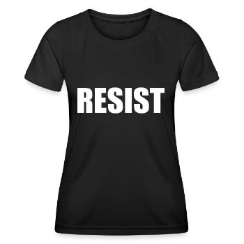 Resist - Frauen Funktions-T-Shirt - Schwarz - Vorne - AI Model Female 172 light (172cm)