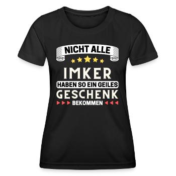 Nicht alle Imker bekommen so ein Geschenk - Frauen Funktions-T-Shirt - Schwarz - Vorne - AI Model Female 172 light (172cm)