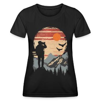 Photography Nature Photography SLR Camera - Women's Functional T-Shirt - black - Front - AI Model Female 172 light (172cm)