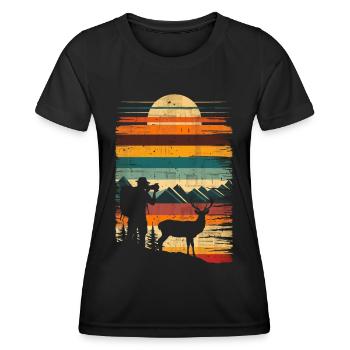 Photography Nature Photography SLR Camera - Women's Functional T-Shirt - black - Front - AI Model Female 172 light (172cm)