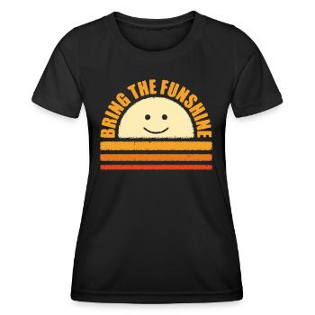 Sonnenschein - Frauen Funktions-T-Shirt - Schwarz - Vorne - AI Model Female 172 light (172cm)