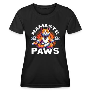 Find your inner peace with our - Women's Functional T-Shirt - black - Front - AI Model Female 172 light (172cm)