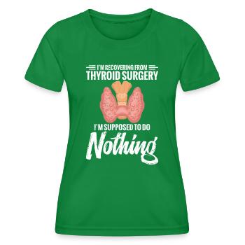 Ich Erhole Mich Angeblich Von Einer - Frauen Funktions-T-Shirt - Kelly Green - Vorne - AI Model Female 172 dark (172cm)