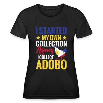 I started my own debt collection agency. I - Women's Functional T-Shirt - black - Front - AI Model Female 172 light (172cm)