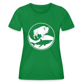 Catalina Island California Est 1542 - Frauen Funktions-T-Shirt - Kelly Green - Vorne - AI Model Female 172 dark (172cm)