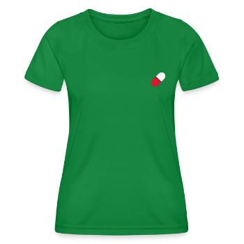 Rote Pille - Frauen Funktions-T-Shirt - Kelly Green - Vorne - AI Model Female 172 dark (172cm)