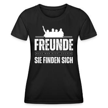 Beste Freunde FREUND Kumpel Kumpels - Frauen Funktions-T-Shirt - Schwarz - Vorne - AI Model Female 172 light (172cm)