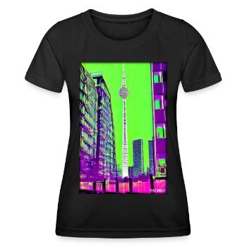 Berlin Berlin TV Tower City Landmark - Women's Functional T-Shirt - black - Front - AI Model Female 172 light (172cm)