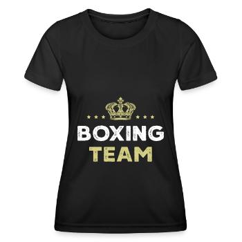 Boxing Team - Frauen Funktions-T-Shirt - Schwarz - Vorne - AI Model Female 172 light (172cm)