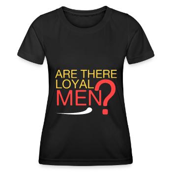 Gibt es treue Männer? - Frauen Funktions-T-Shirt - Schwarz - Vorne - AI Model Female 172 light (172cm)