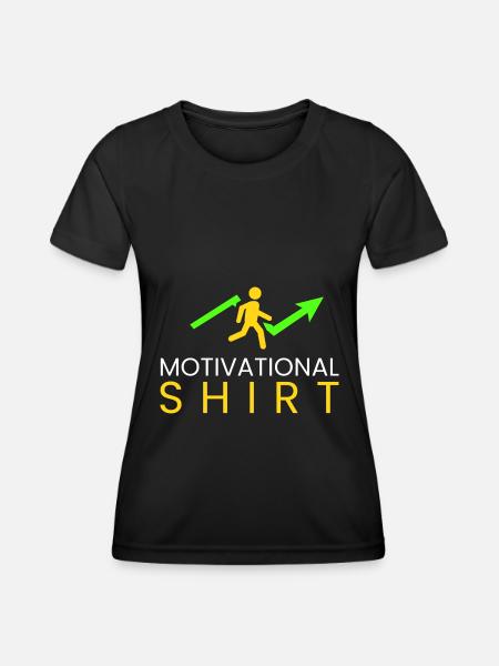 Motivationsshirt - Frauen Funktions-T-Shirt - Schwarz