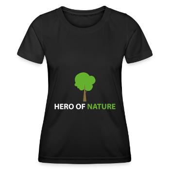 Held der Natur - Frauen Funktions-T-Shirt - Schwarz - Vorne - AI Model Female 172 light (172cm)