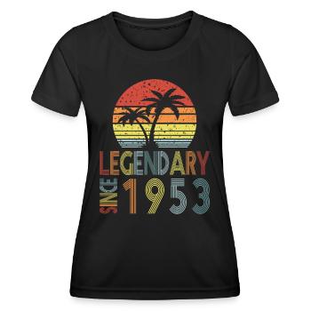 Legendary since 1953 - Frauen Funktions-T-Shirt - Schwarz - Vorne - AI Model Female 172 light (172cm)