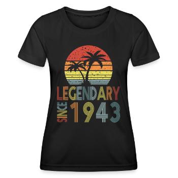 Legendary since 1943 - Women's Functional T-Shirt - black - Front - AI Model Female 172 light (172cm)