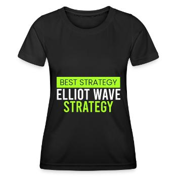 Stratégie Elliot Wave - T-shirt sport Femme - noir - Devant - AI Model Female 172 light (172cm)