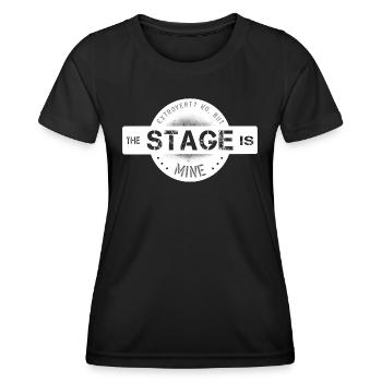 extrovertiert Mittelpunkt - Frauen Funktions-T-Shirt - Schwarz - Vorne - AI Model Female 172 light (172cm)