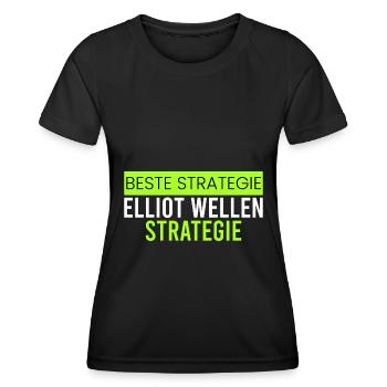 Elliot Wellen Strategie - Frauen Funktions-T-Shirt - Schwarz - Vorne - AI Model Female 172 light (172cm)