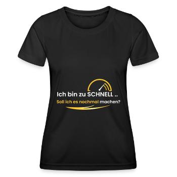 Ich bin zu schnell - Frauen Funktions-T-Shirt - Schwarz - Vorne - AI Model Female 172 light (172cm)