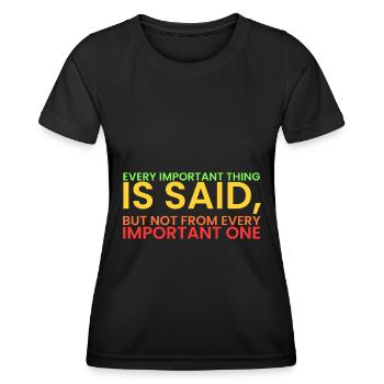 Die Legende regiert!! Sigma rule! - Frauen Funktions-T-Shirt - Schwarz - Vorne - AI Model Female 172 light (172cm)