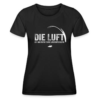 Die Luft ist mir nicht ganz unsympathisch - Frauen Funktions-T-Shirt - Schwarz - Vorne - AI Model Female 172 light (172cm)