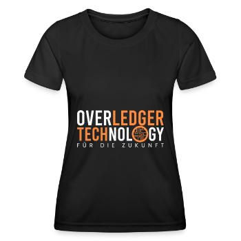 Overledger Technologie - Frauen Funktions-T-Shirt - Schwarz - Vorne - AI Model Female 172 light (172cm)
