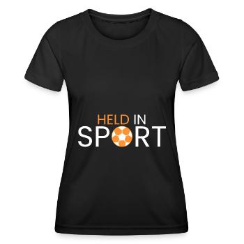 Held in Sport - Frauen Funktions-T-Shirt - Schwarz - Vorne - AI Model Female 172 light (172cm)